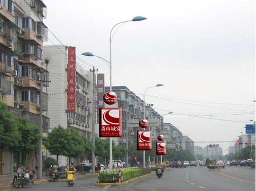 萧山区山阴路(永久路至杭萧路)路灯灯箱广告-杭州广告网